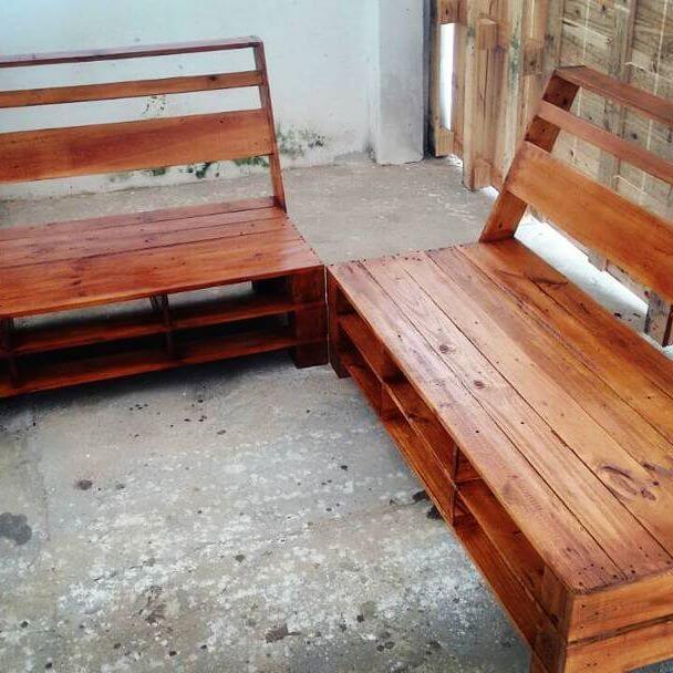DIY pallet sofa and tables for the modern living rooms