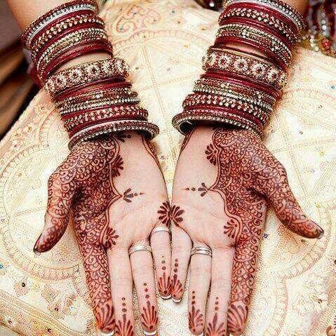 simple mehndi designs for front hands step by step