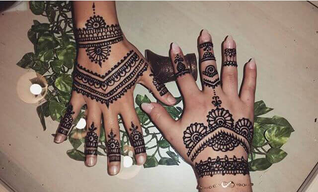 elegant henna designs