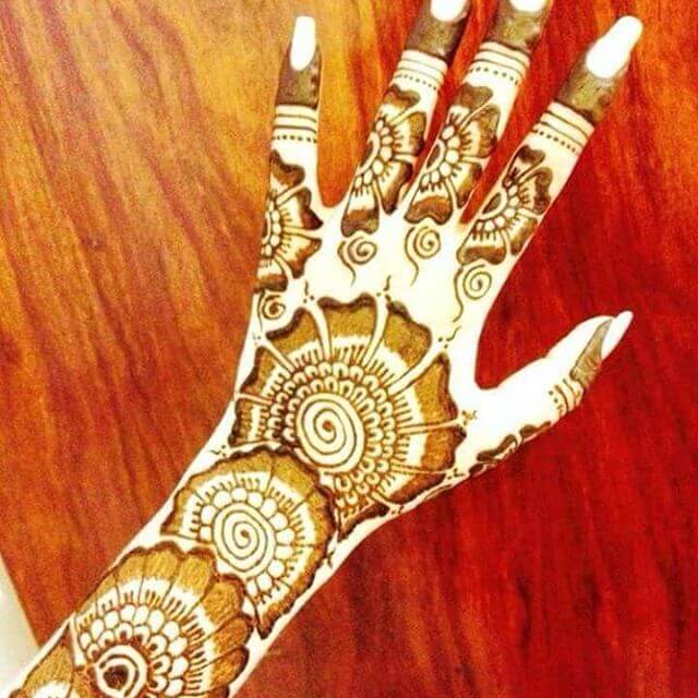 classy henna designs for backhand