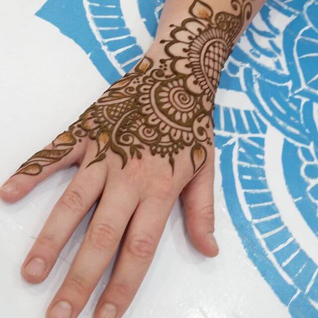 detailed henna art
