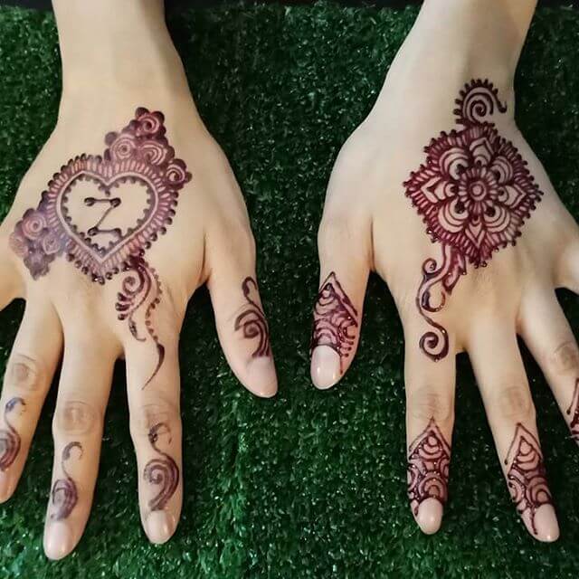 simple henna design 