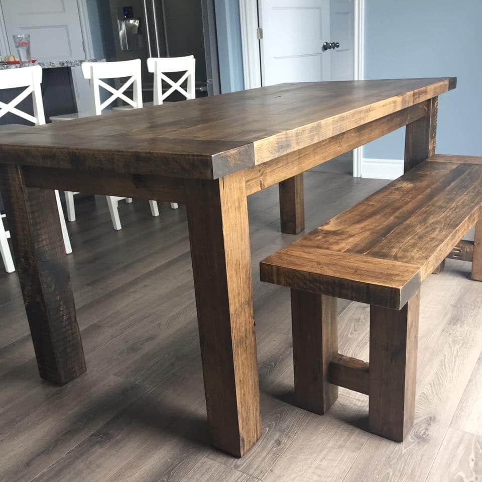 Decently and perfectly made wooden pallet dining table: