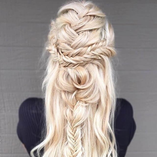 FRENCH BRAID CROWN WITH LOOSE WAVES