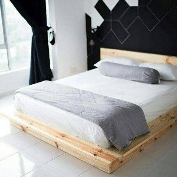 easy to make pallet bed