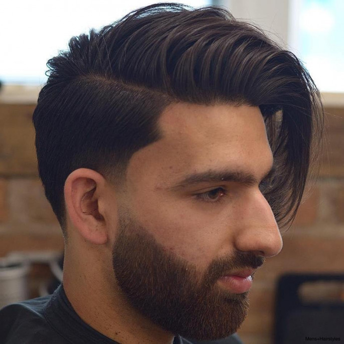 Long on Top, Short Sides and Back Hair Fade Medium Length Men's Hairstyles