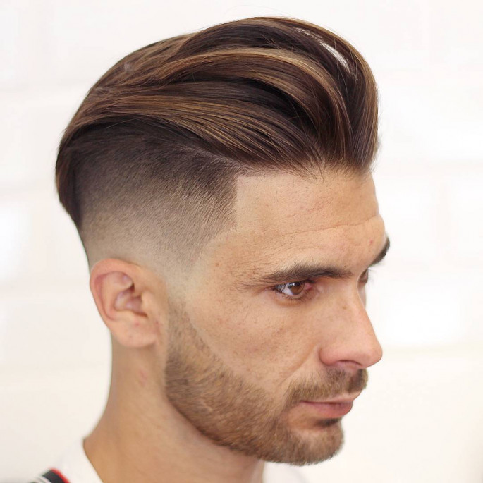 Quiff Haircut Fade Medium Length Men's Hairstyles