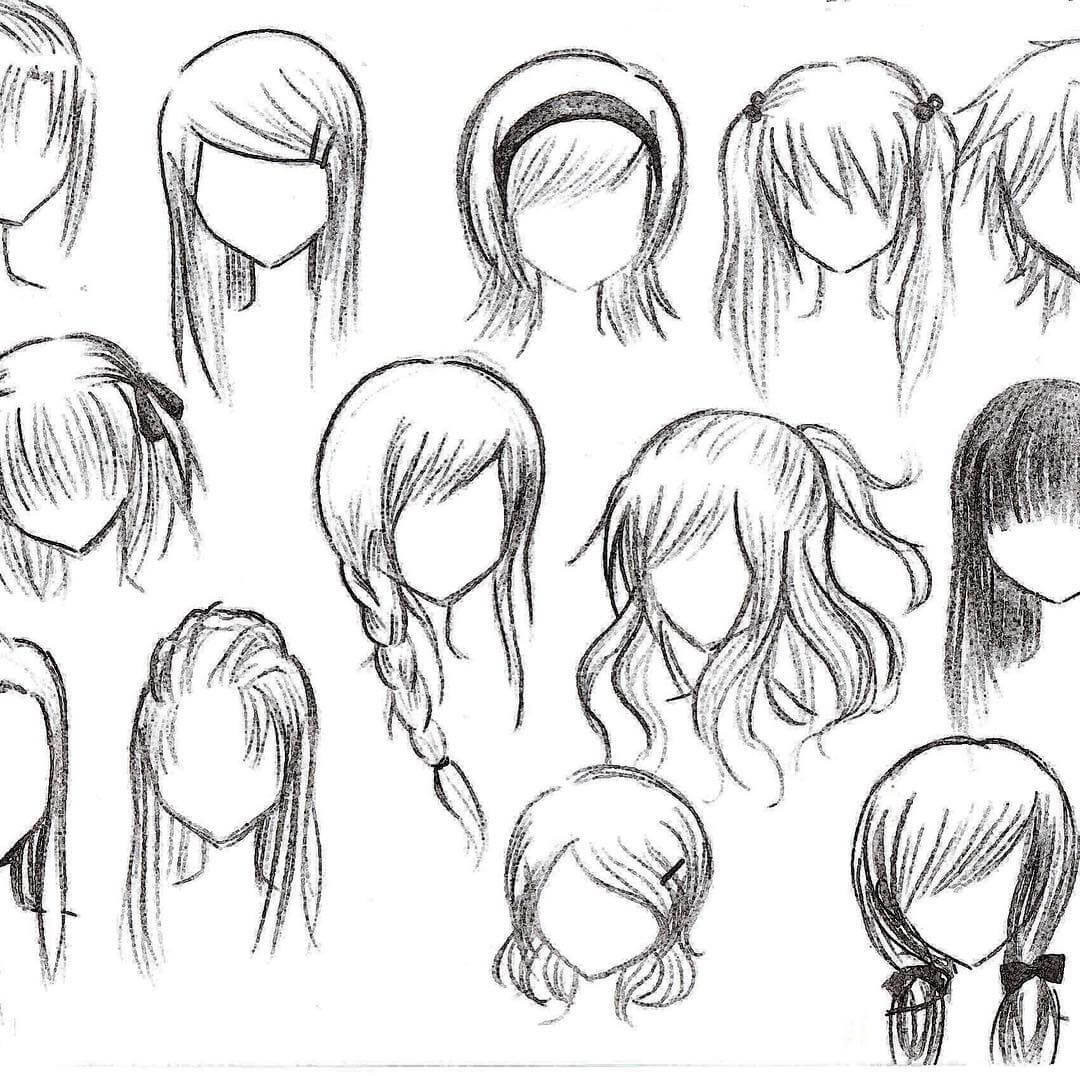 Anime Drawing Ponytail Hair Manga, Anime, white, face, black Hair png |  PNGWing