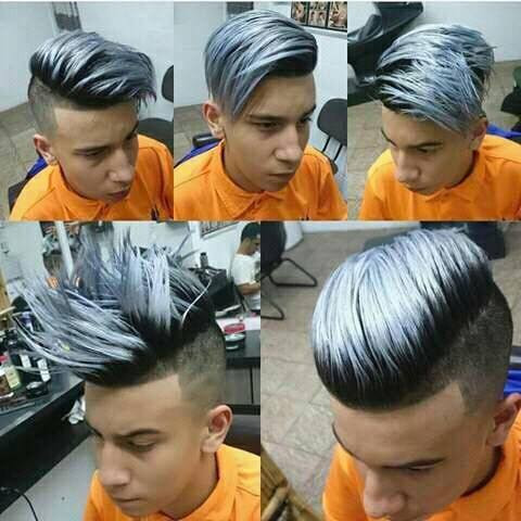 High Fade with Loose Pompadour hairstyles ideas 2018