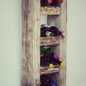 wine racks made out of pallets