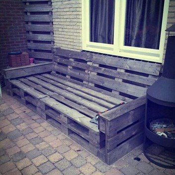 pallet rustic lounge from reclaimed wood