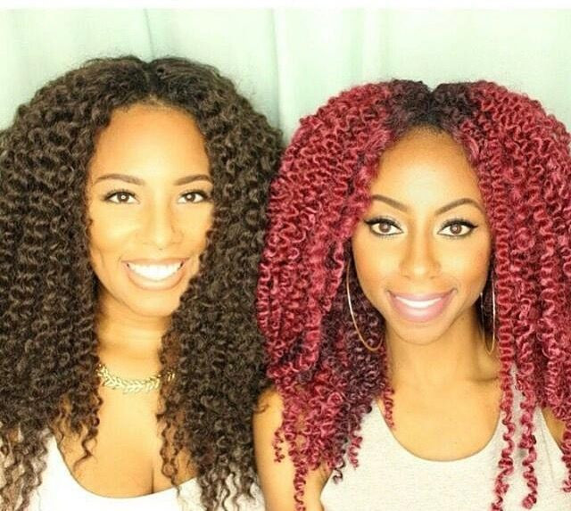 Curly Layered Crochet Braid Hairstyles for Women
