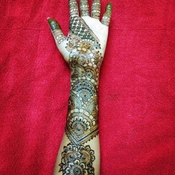 Wedding Mehndi Design Full Arms And Feet For Bridal