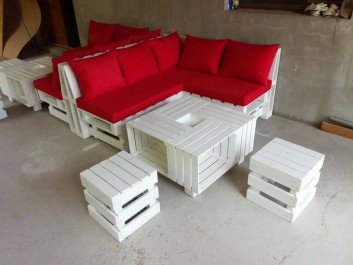 pallet sofa ideas with center table