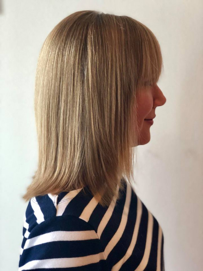 Medium Layered Haircut for Over 50s