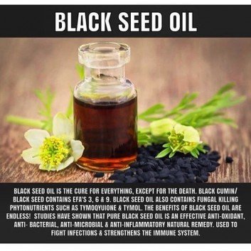 tremendous benefits assocaired with black seed oil