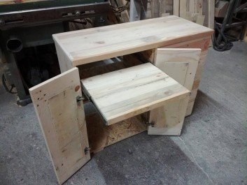 pallet storage bench instructions