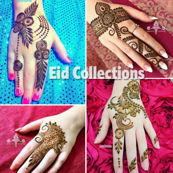 35+Beautiful and Easy Eid Festival Mehndi Designs for Girls