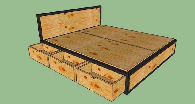 Best 20+ Recycled Pallet Bed Frame and Storage Ideas