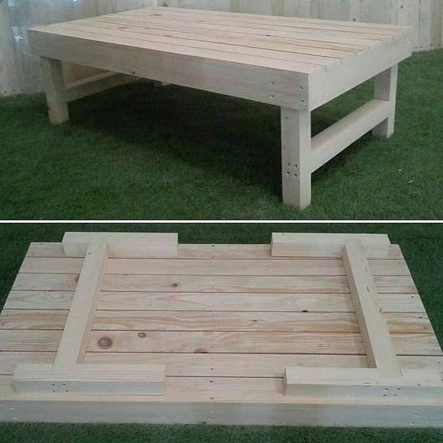 Pallet foldable table