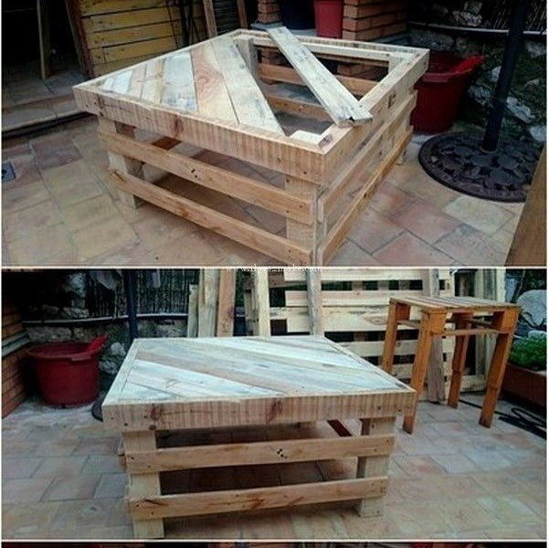 Pallet outdoor table