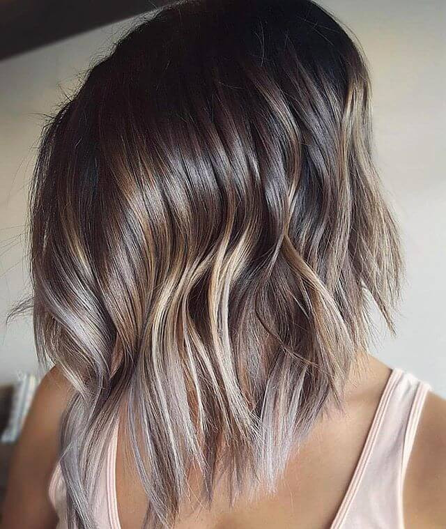 Long Blonde with Root Fade hairstyle