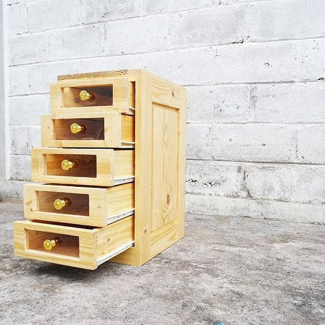 Pallet storage drawers