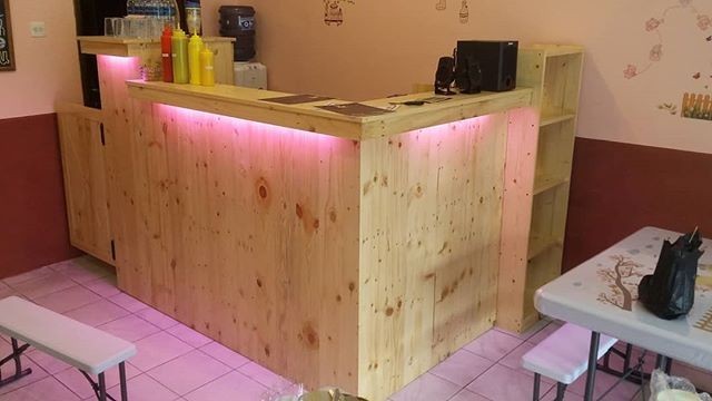 pallet bar ideas made from wood
