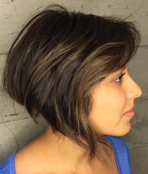 Dramatic Edgy look Hairstyle for Round Face