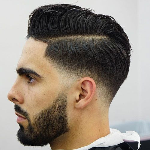 Pompadour Paired With High Fades Asian Hairstyles for Men