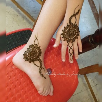 indian hand and foot mehndi designs ideas