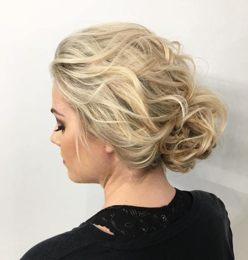 Clipped-Back Curls Medium Length Hairstyle for Women