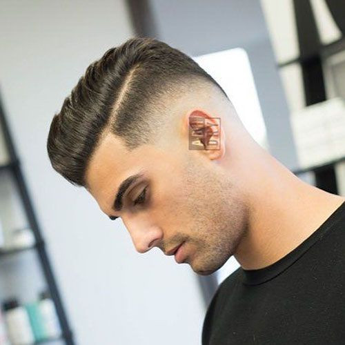 Hard Part & Low Skin Fade Short Hairstyles for Men