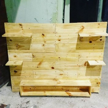 Pallet Tv wall stand ideas