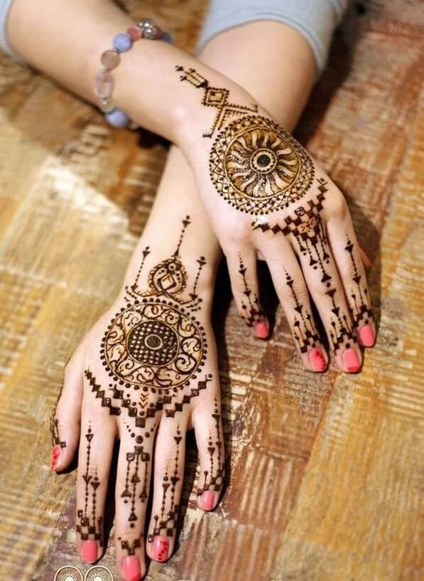 easy backhand henna designs