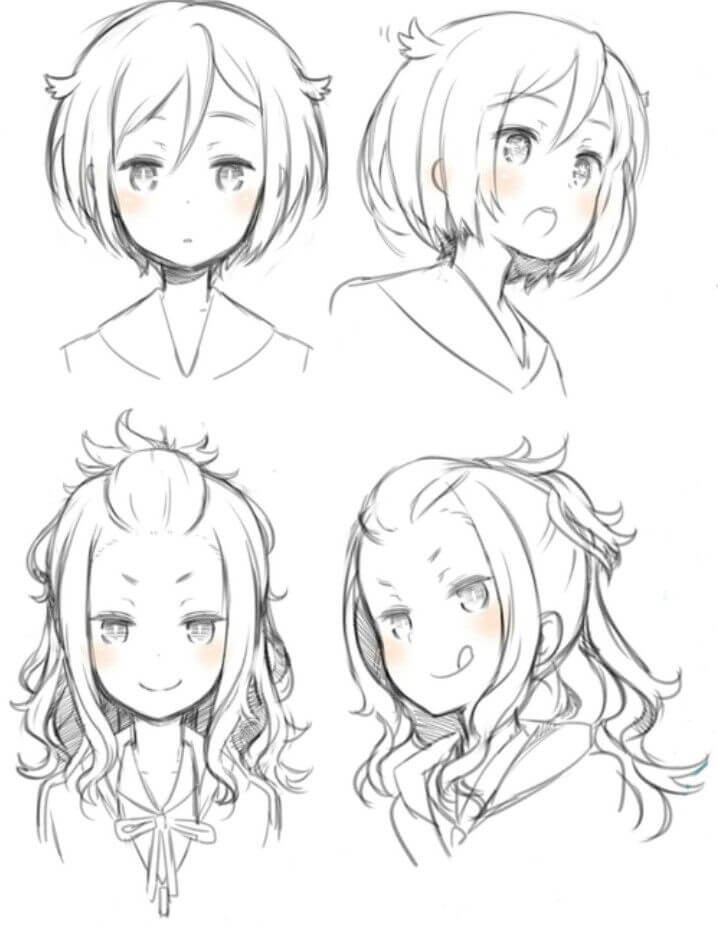 Top 25 Anime Girl Hairstyles Collection Sensod