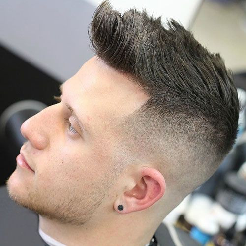 Faded High Quiff Asian Hairstyles for Men