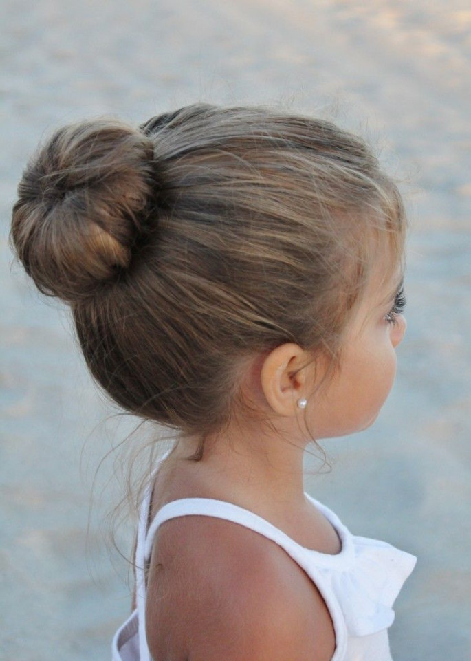 Low Updo Hairstyles for Little Girls