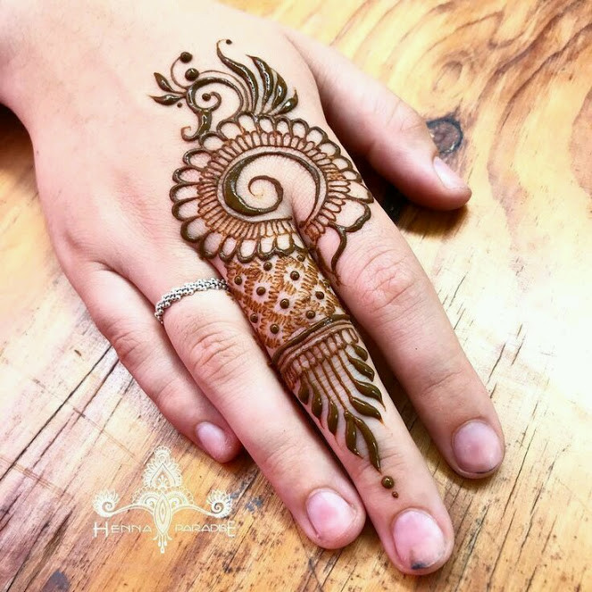 Simple Mehndi Designs for back Hands