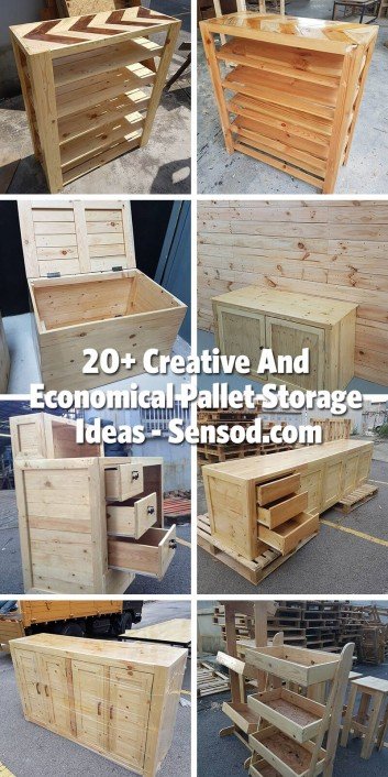 20+ Creative And Economical Pallet Storage Ideas