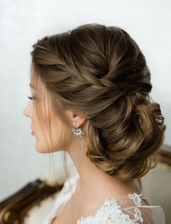 French Braid Low Chignon Braided Hairstyles for Women