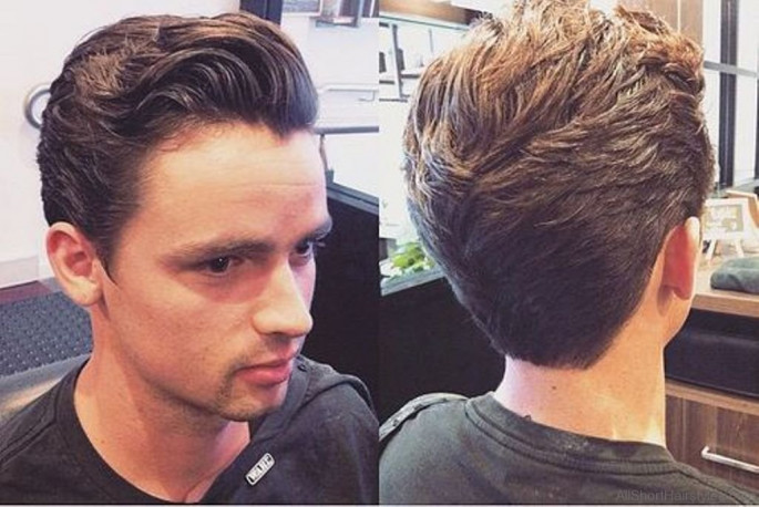 Slicked Back Short Hairstyles for Men with Fine Hair