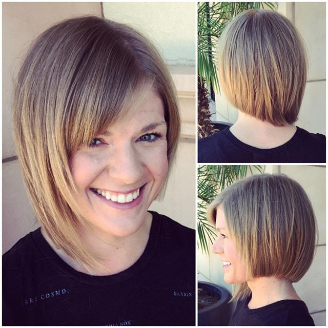 Asymmetrical bob Dazzling Hairstyles for Thin Hair to Try Now