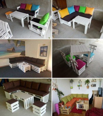 DIY Pallet Indoor Sofa Projects Ideas