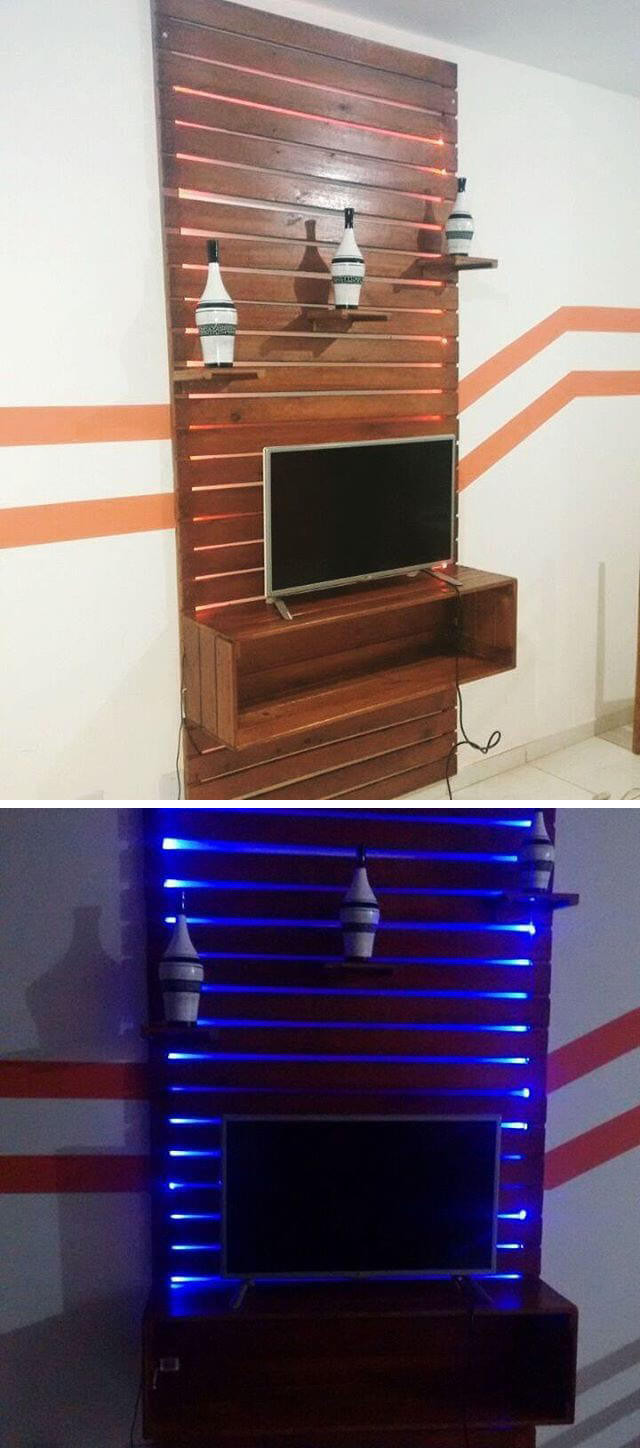 Pallet tv stand
