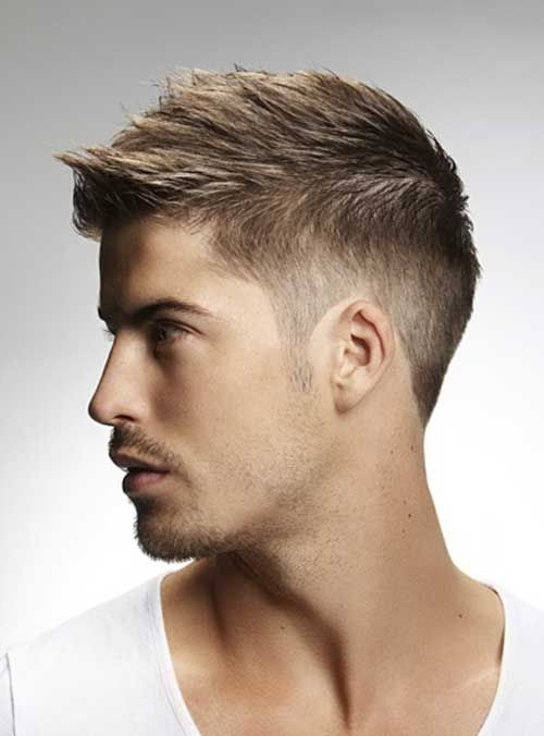 Faux Hawk Smart Men Hairstyles for Round Faces
