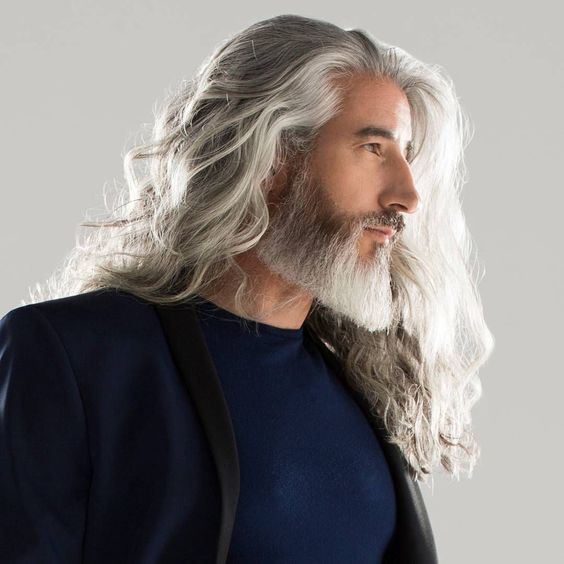 Extra-long hair for men over