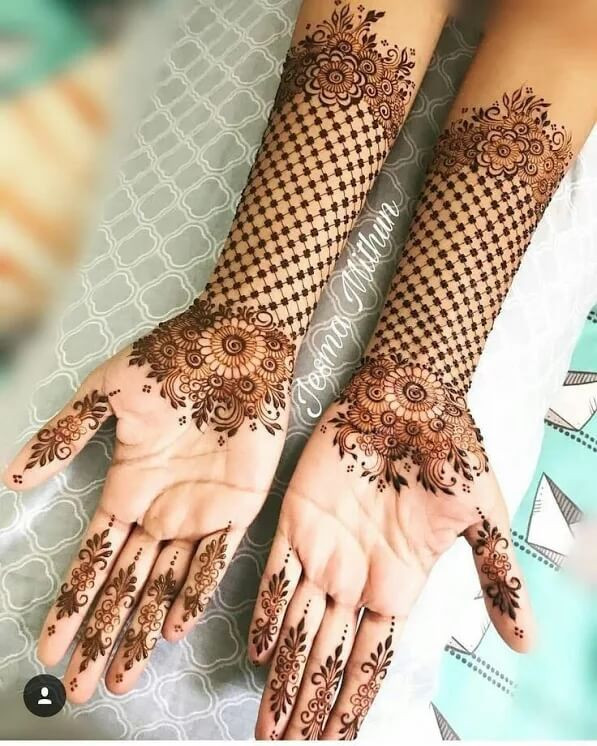 arm henna designs for girl