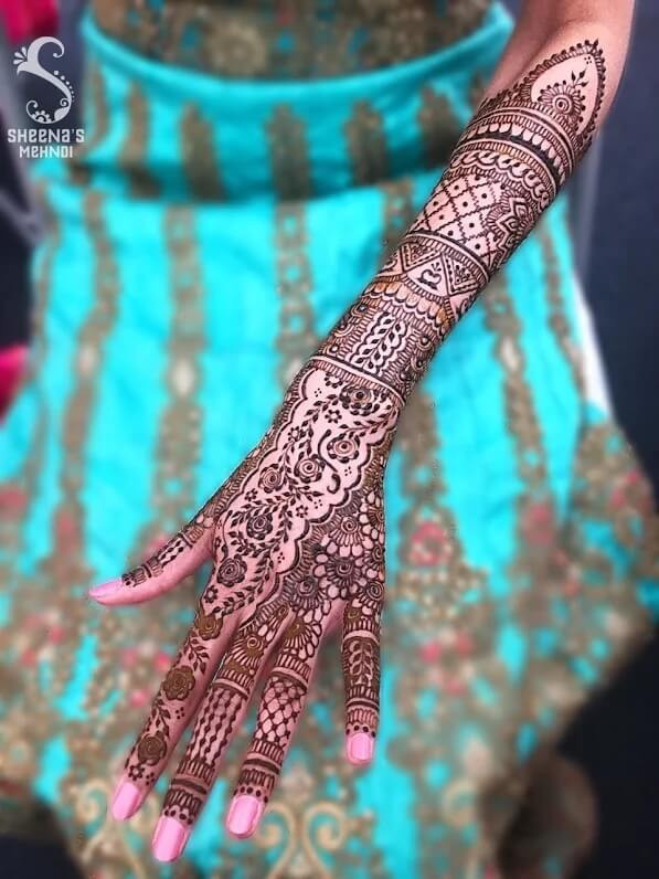 backarm mehndi designs