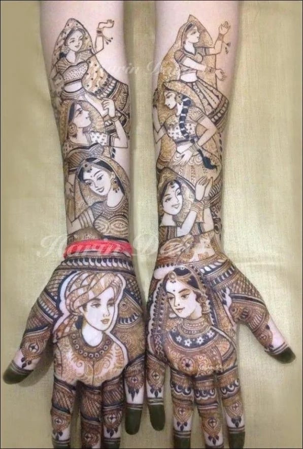 indian Mehndi design for women
